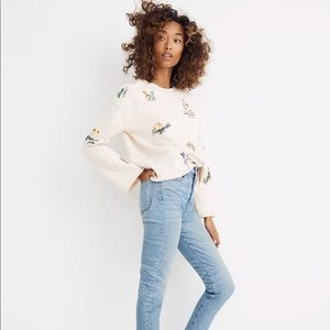 Madewell Botanical Embroidered Sweatshirt